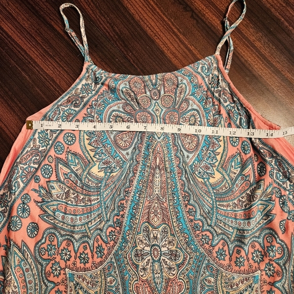 NWT Anthropologie Tiny Dress Women XS Boho Floral Colourful Flowy Orange Blue - Picture 5 of 9